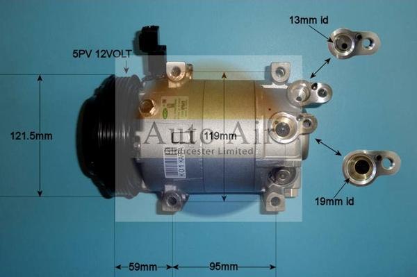 Auto Air Gloucester 14-0411 - Компресор, климатизация vvparts.bg