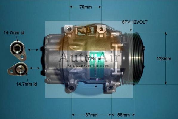 Auto Air Gloucester 14-0094 - Компресор, климатизация vvparts.bg