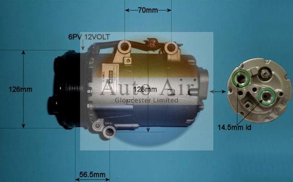 Auto Air Gloucester 14-0097R - Компресор, климатизация vvparts.bg