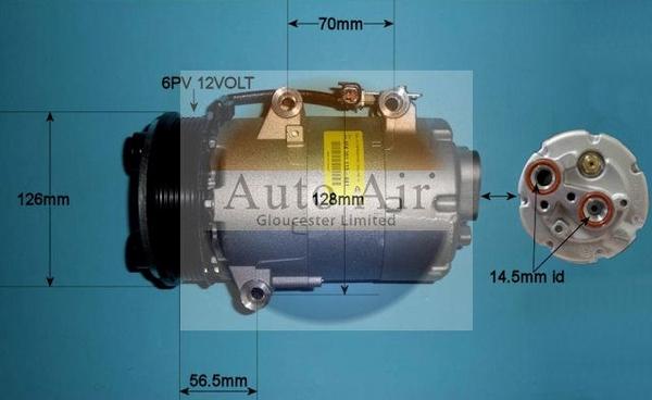 Auto Air Gloucester 14-0097 - Компресор, климатизация vvparts.bg