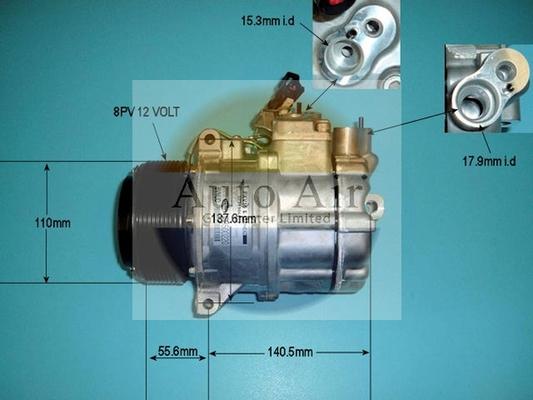 Auto Air Gloucester 14-0048 - Компресор, климатизация vvparts.bg