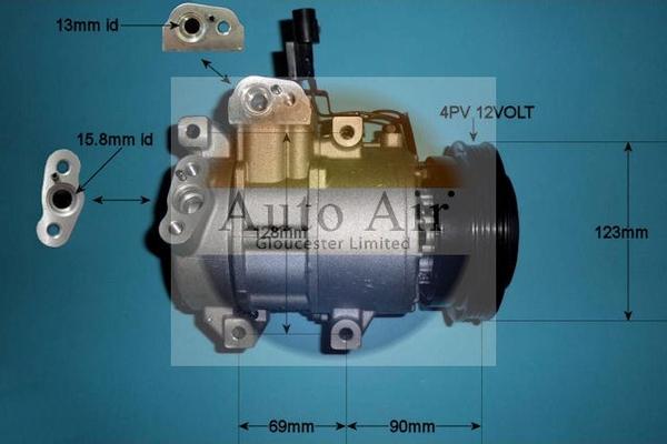 Auto Air Gloucester 14-0047 - Компресор, климатизация vvparts.bg