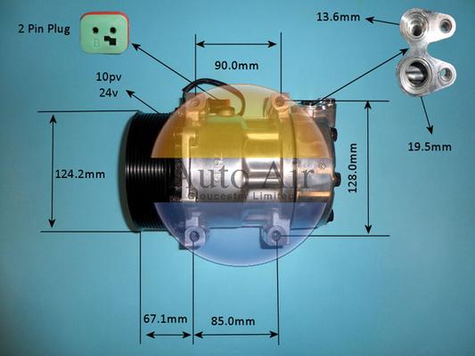 Auto Air Gloucester 14-0058p - Компресор, климатизация vvparts.bg