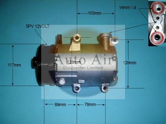 Auto Air Gloucester 14-0082P - Компресор, климатизация vvparts.bg