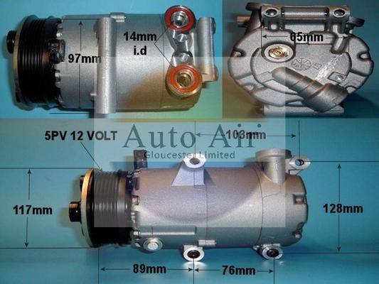 Auto Air Gloucester 14-0082 - Компресор, климатизация vvparts.bg