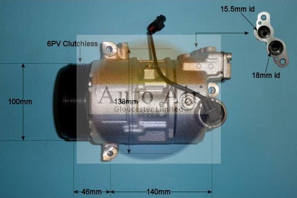 Auto Air Gloucester 14-0029P - Компресор, климатизация vvparts.bg