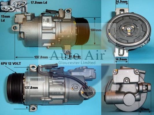 Auto Air Gloucester 14-0029R - Компресор, климатизация vvparts.bg