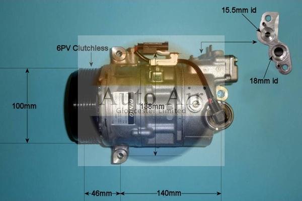 Auto Air Gloucester 14-0029 - Компресор, климатизация vvparts.bg