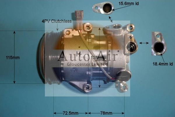 Auto Air Gloucester 14-0194 - Компресор, климатизация vvparts.bg