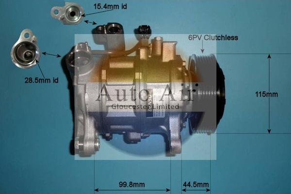 Auto Air Gloucester 14-0191 - Компресор, климатизация vvparts.bg