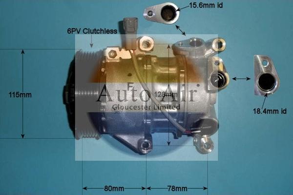 Auto Air Gloucester 14-0193 - Компресор, климатизация vvparts.bg