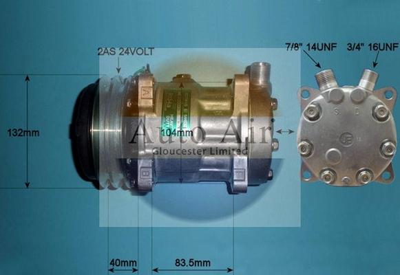 Auto Air Gloucester 14-0118 - Компресор, климатизация vvparts.bg