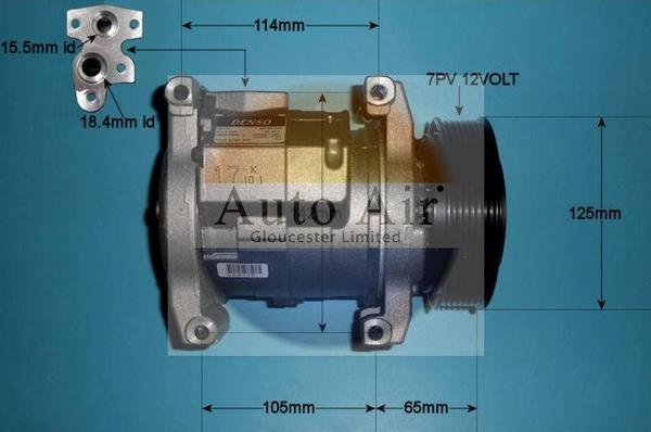 Auto Air Gloucester 14-0120 - Компресор, климатизация vvparts.bg