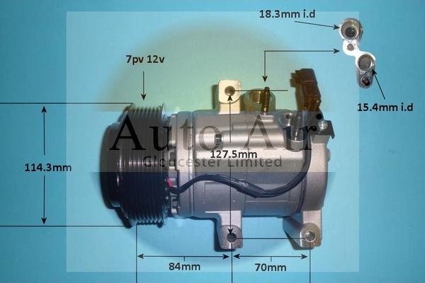 Auto Air Gloucester 14-0128P - Компресор, климатизация vvparts.bg