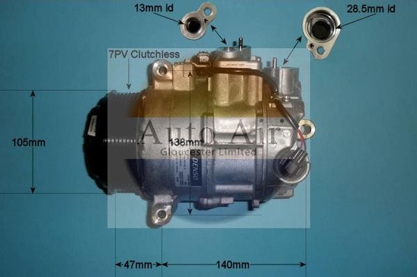 Auto Air Gloucester 14-0123 - Компресор, климатизация vvparts.bg