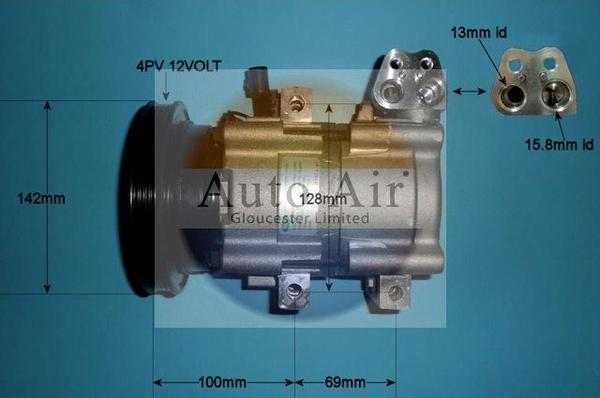 Auto Air Gloucester 14-0170 - Компресор, климатизация vvparts.bg