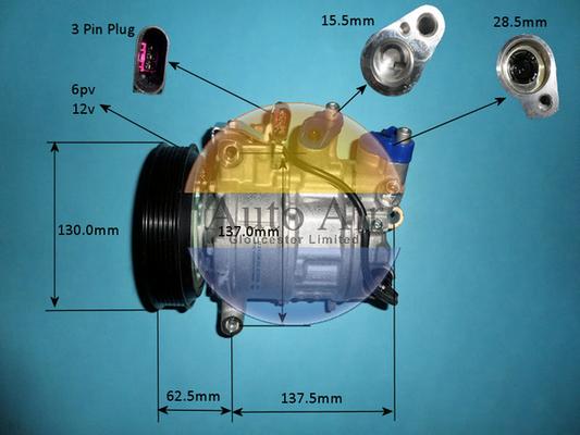 Auto Air Gloucester 14-0833P - Компресор, климатизация vvparts.bg