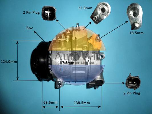 Auto Air Gloucester 14-0822P - Компресор, климатизация vvparts.bg