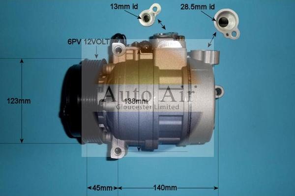 Auto Air Gloucester 14-0309P - Компресор, климатизация vvparts.bg