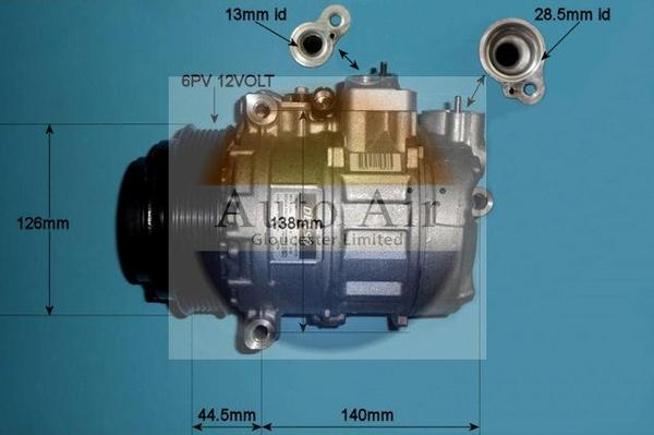 Auto Air Gloucester 14-0309 - Компресор, климатизация vvparts.bg