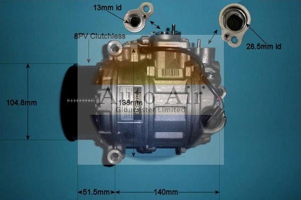 Auto Air Gloucester 14-0306 - Компресор, климатизация vvparts.bg