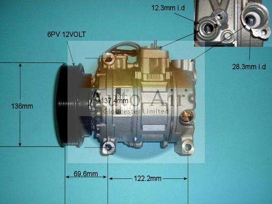 Auto Air Gloucester 14-0331 - Компресор, климатизация vvparts.bg