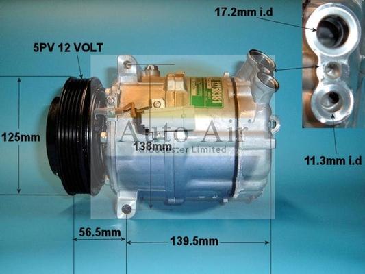 Auto Air Gloucester 14-0333 - Компресор, климатизация vvparts.bg