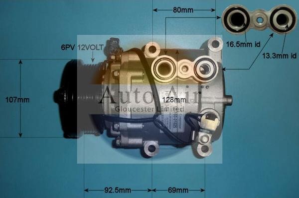 Auto Air Gloucester 14-0325P - Компресор, климатизация vvparts.bg