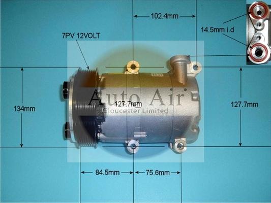 Auto Air Gloucester 14-0321 - Компресор, климатизация vvparts.bg