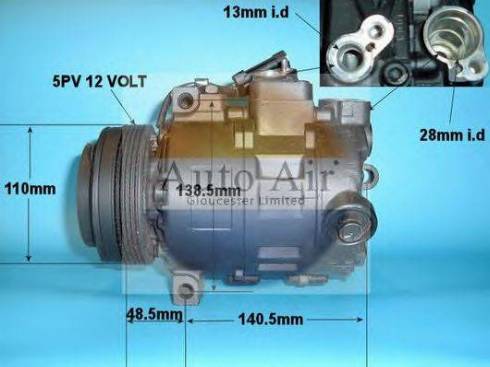 Auto Air Gloucester 14-0328R - Компресор, климатизация vvparts.bg