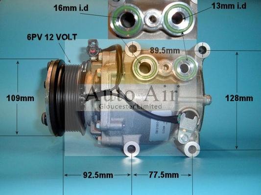 Auto Air Gloucester 14-0322 - Компресор, климатизация vvparts.bg