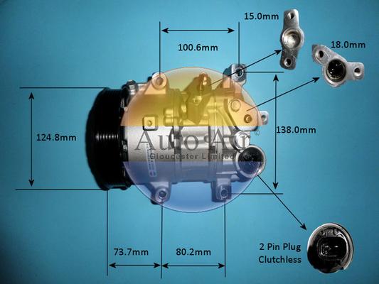 Auto Air Gloucester 14-0295P - Компресор, климатизация vvparts.bg