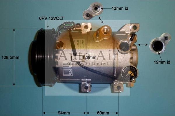 Auto Air Gloucester 14-0290 - Компресор, климатизация vvparts.bg