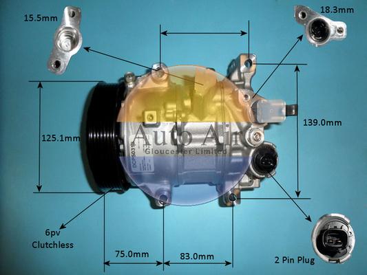 Auto Air Gloucester 14-0293 - Компресор, климатизация vvparts.bg