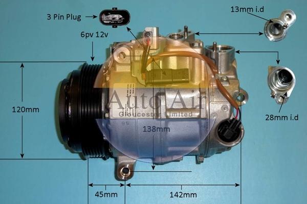 Auto Air Gloucester 14-0241 - Компресор, климатизация vvparts.bg