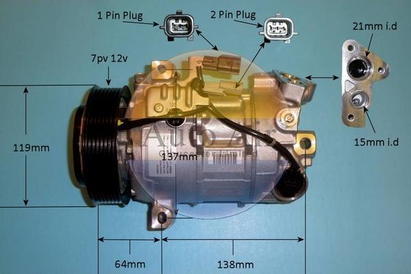 Auto Air Gloucester 14-0252 - Компресор, климатизация vvparts.bg