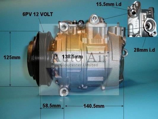 Auto Air Gloucester 14-0261 - Компресор, климатизация vvparts.bg