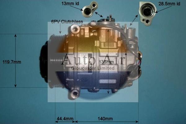 Auto Air Gloucester 14-0204 - Компресор, климатизация vvparts.bg