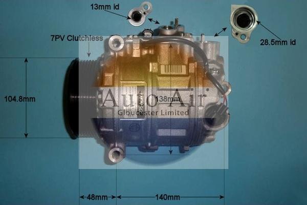 Auto Air Gloucester 14-0205 - Компресор, климатизация vvparts.bg