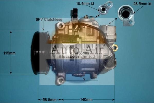 Auto Air Gloucester 14-0207 - Компресор, климатизация vvparts.bg