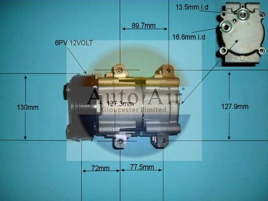 Auto Air Gloucester 14-0234P - Компресор, климатизация vvparts.bg