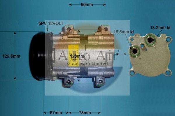 Auto Air Gloucester 14-0236 - Компресор, климатизация vvparts.bg