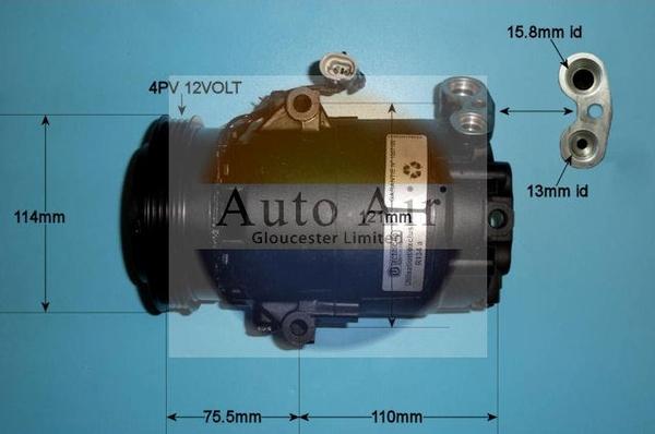 Auto Air Gloucester 14-0230R - Компресор, климатизация vvparts.bg