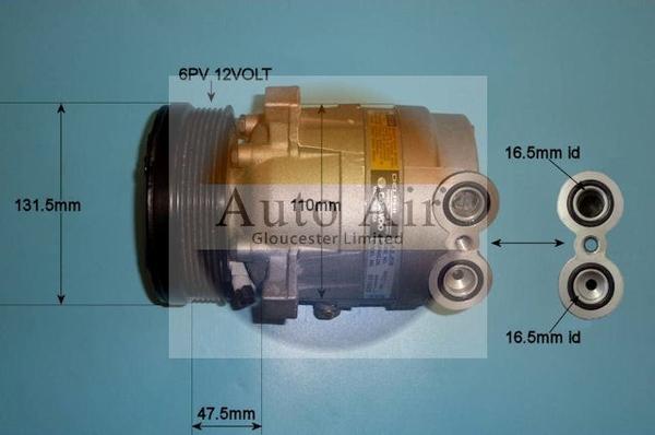 Auto Air Gloucester 14-0229 - Компресор, климатизация vvparts.bg