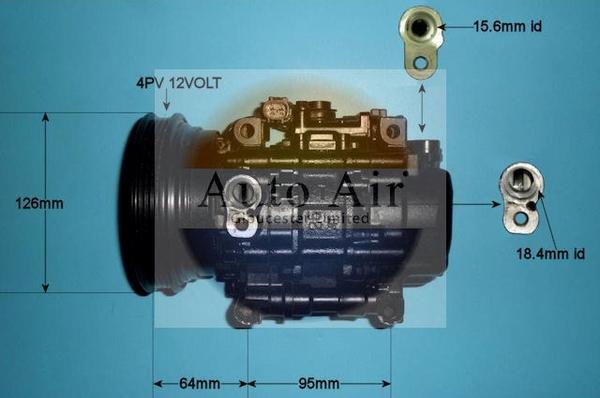 Auto Air Gloucester 14-0225R - Компресор, климатизация vvparts.bg