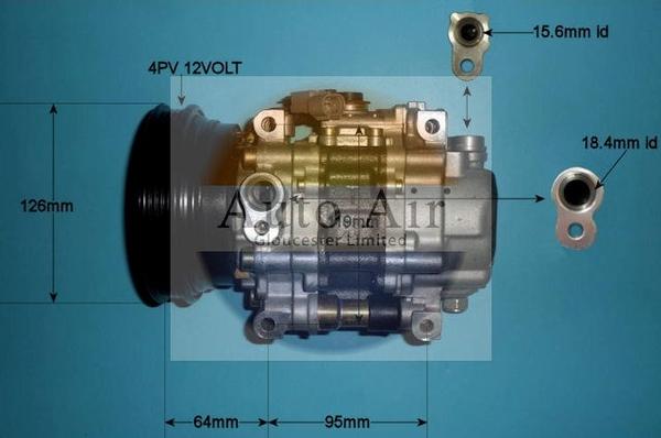 Auto Air Gloucester 14-0225 - Компресор, климатизация vvparts.bg