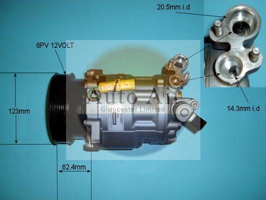 Auto Air Gloucester 14-0221R - Компресор, климатизация vvparts.bg