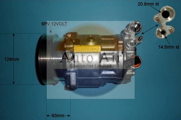 Auto Air Gloucester 14-0221 - Компресор, климатизация vvparts.bg