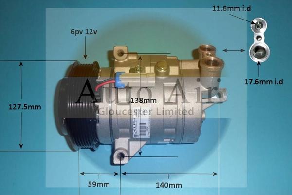 Auto Air Gloucester 14-0271 - Компресор, климатизация vvparts.bg