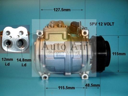 Auto Air Gloucester 14-0750 - Компресор, климатизация vvparts.bg